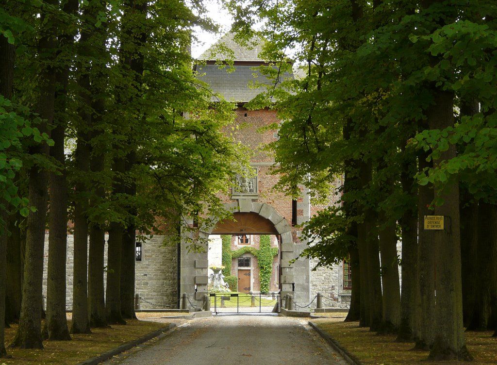 Allée des tilleuls château de bioul Allée des tilleuls château de bioul