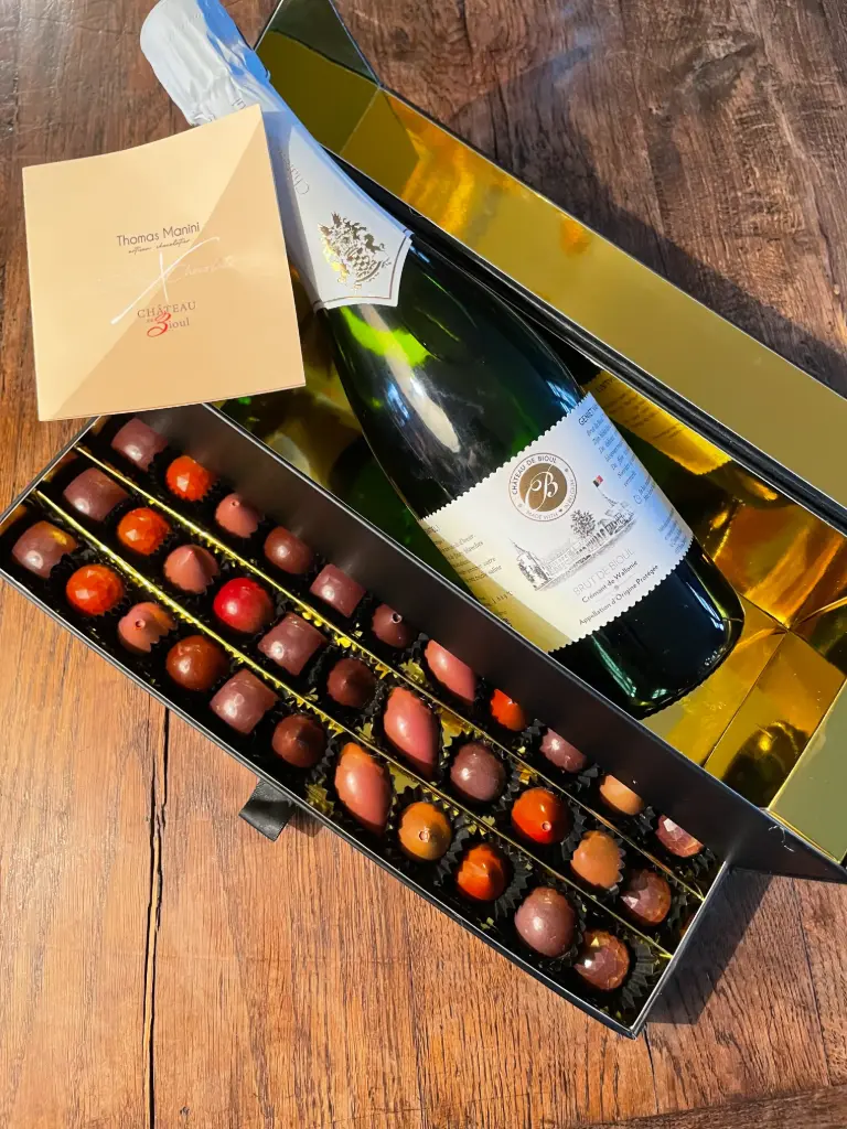 Coffret Pretige Brut de Bioul Chocolatier Manini 